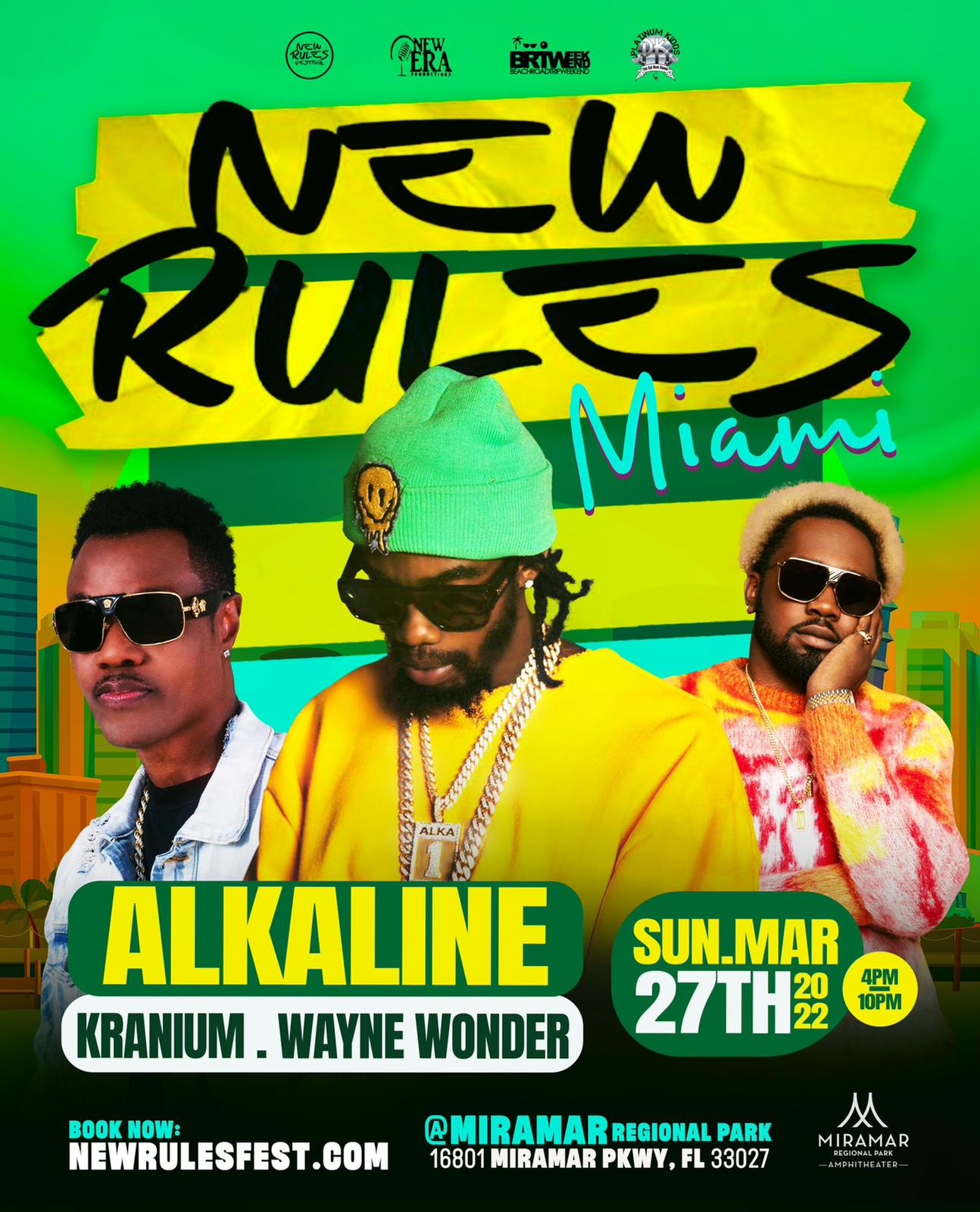 Alkaline Kranium Wayne Wonder (LIVE) New Rules WhyiParty
