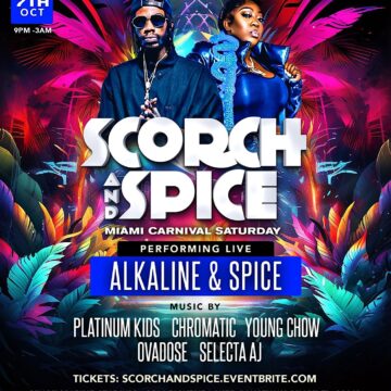 Scorch + Spice “Miami Carnival” Saturday, Oct 7th